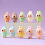 Подвеска Лабубу, пин на правом ушке, флокированный пластик