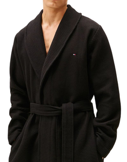 Полотенце теннисное Tommy Hilfiger Waffle Bathrobe - black