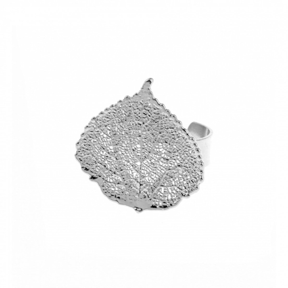 Кольцо с листьями Ester Bijoux Осина LF30R- S BW