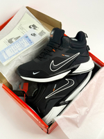 Кроссовки Nike с мехом #B72 (черн.-бел.)