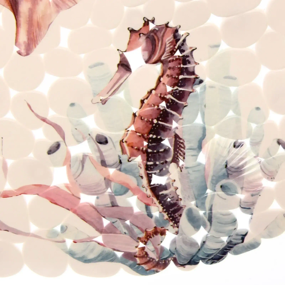 Коврик в ванну 69х35"Морские жители»