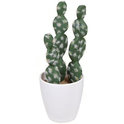 Цветок искусственный декоративный Кактус, в горшке, 21х7х8 см, в асс, Y4-3488