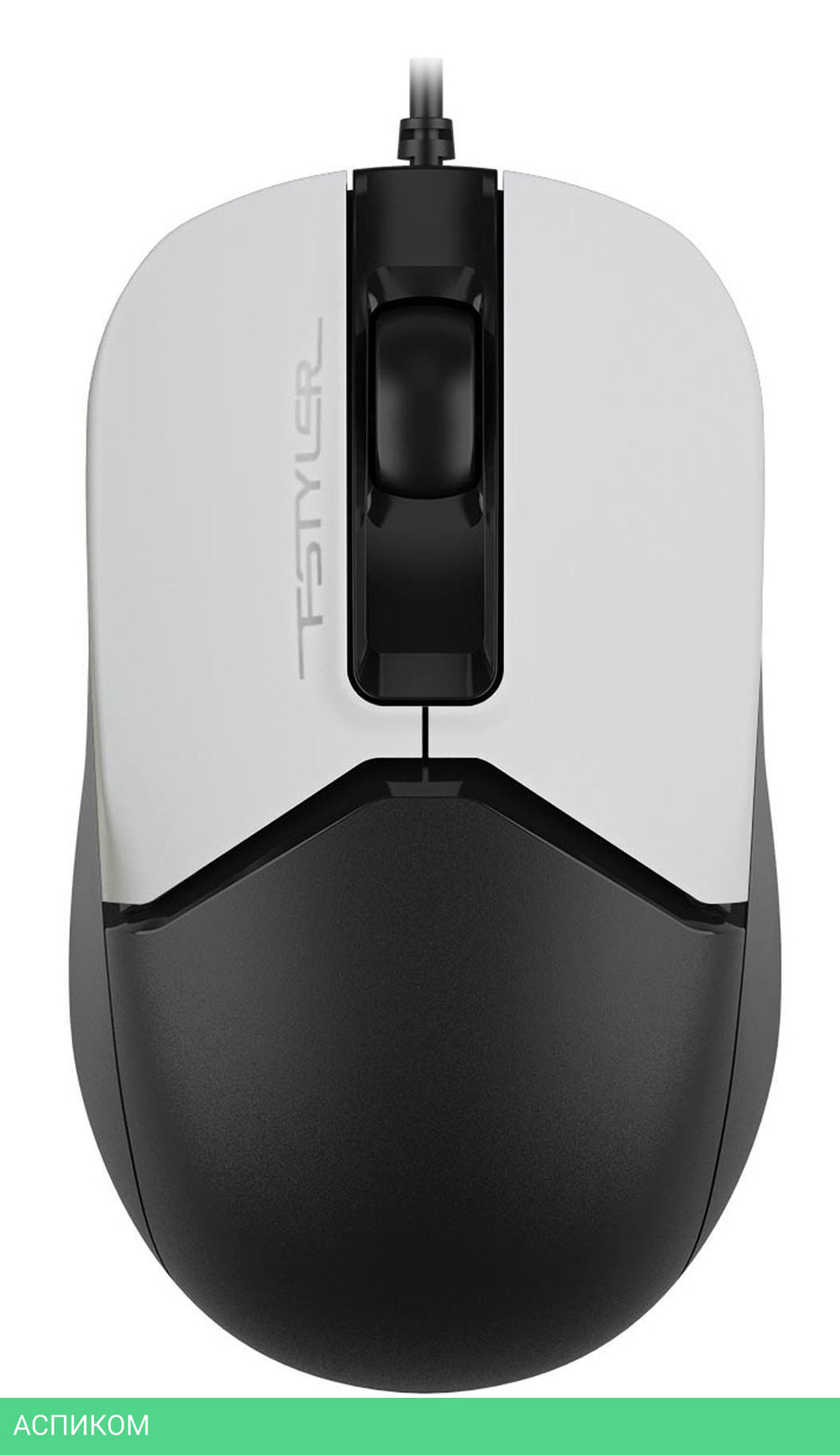 Мышь A4Tech Fstyler FM12 Panda белый/черный
