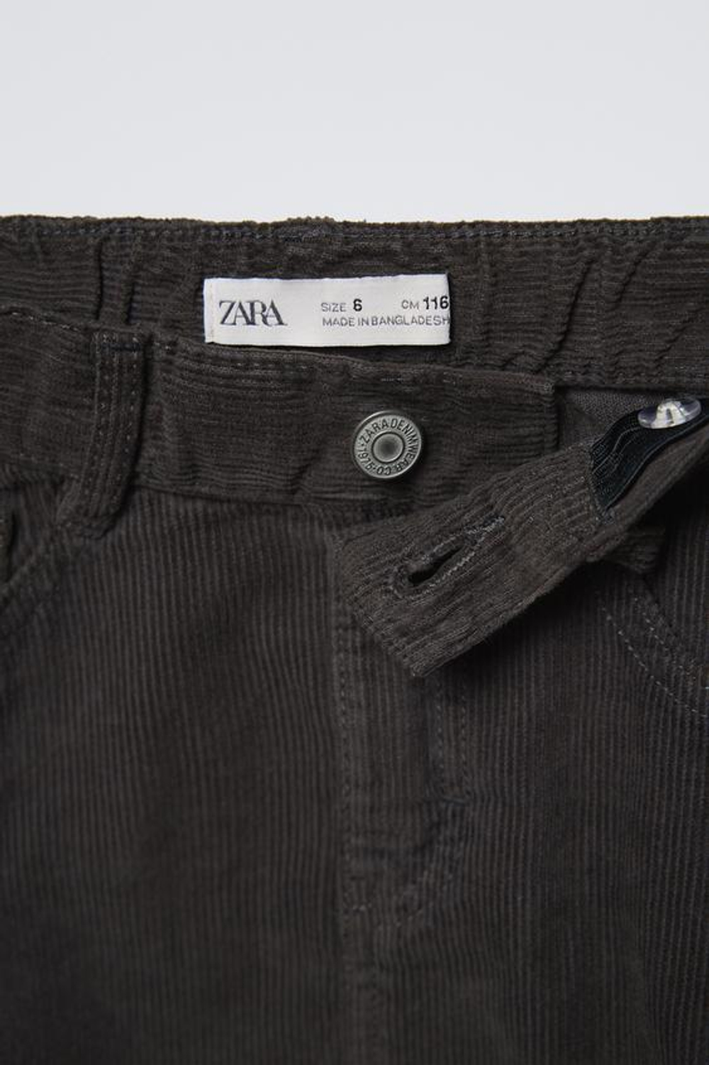 ZARA ЮБКА ИЗ ВЕЛЬВЕТА, АНТРАЦИТОВО-СЕРЫЙ