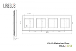 Рамка Четырехместная Сталь (Универсальный Монтаж) LIREGUS EPSILON