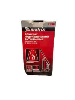 домкрат 2т гидр. бут. в/п 181-345мм matrix 50715