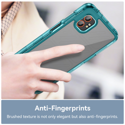 Усиленный чехол с мягкими бирюзовыми рамками для Samsung Galaxy Xcover7 Pro, увеличенные защитные свойства