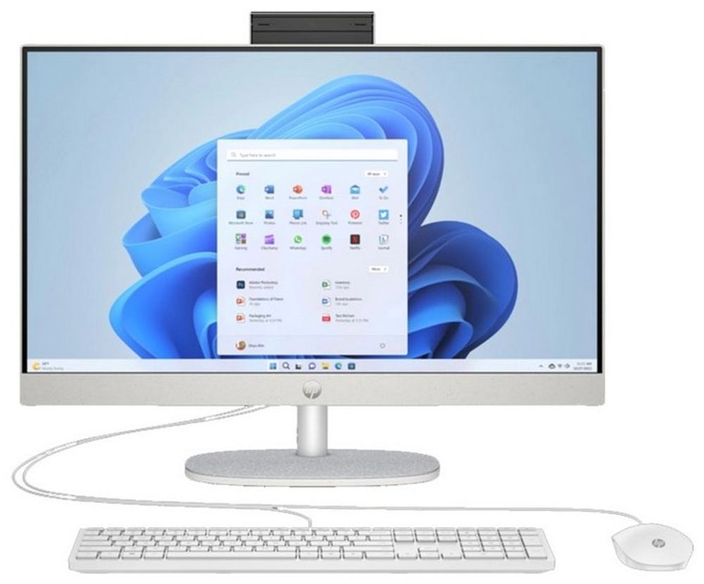 Моноблок HP All-in-One 27-cr1004ci A33HKEA белый