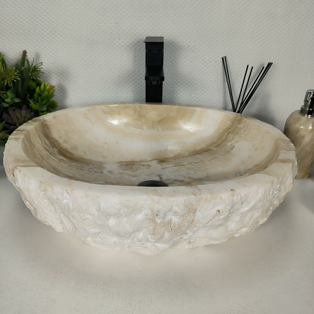 Раковина из оникса Erozy White EO-64309 52*43*15 0213