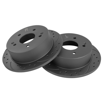 Диск тормозной задний перфорированный PRO-Line с покрытием (компл.2 шт) SSANG YONG New Action 10 GANZ GIJ10116S