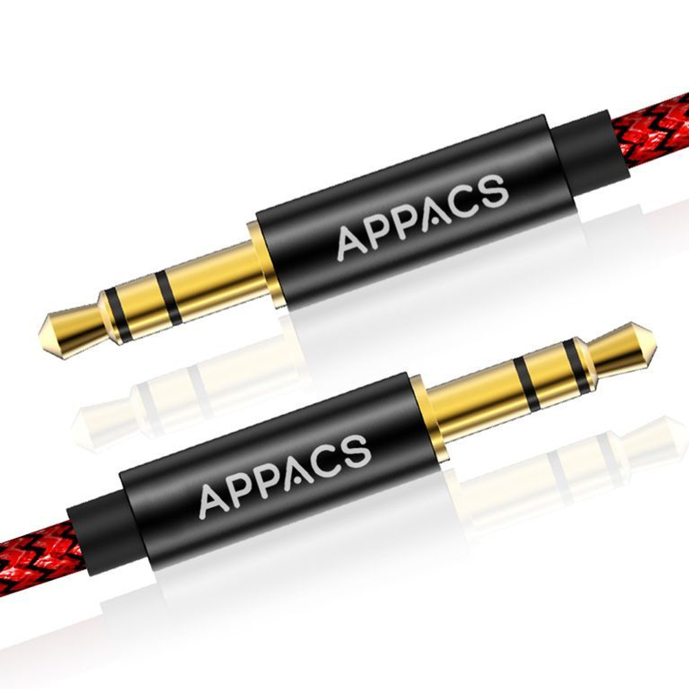 Кабель APPACS AP05018-2, AUX (jack3.5-jack3.5), 2метра