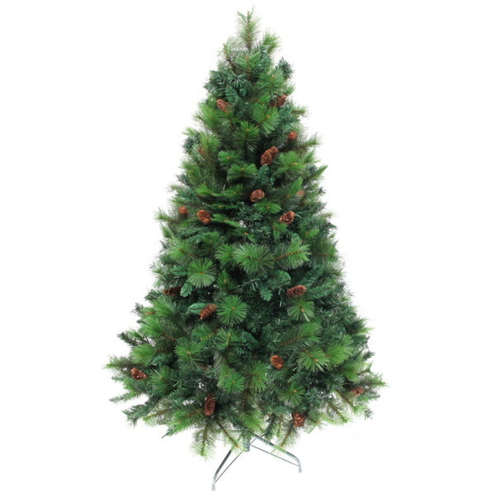Ёлка «Сокровище зимы» 150 см, ПВХ+леска , шишки (508 веток) (SZ1022-150)