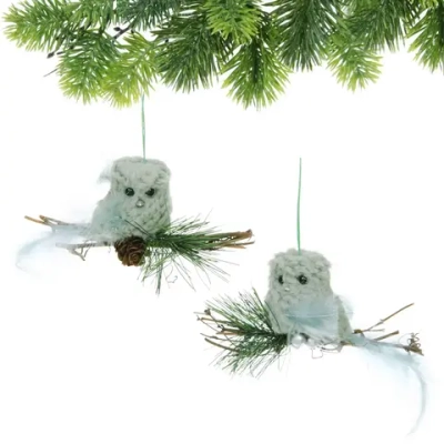 Подвеска «Птичка на веточке» 11 см (в ассортименте), Зеленый