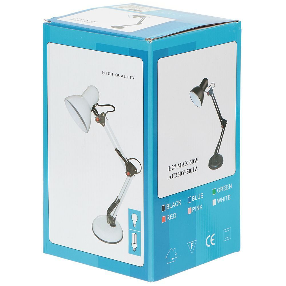 Светильник настольный на струбцине, белый, Lofter, SPE 16941-01-167