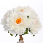 Искусственные цветы «Пионы» 28см букет 6 шт белые