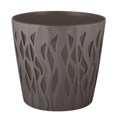 Горшок для цветов InGreen Winds D 340мм/20 л с дренажной вставкой 18,7л антрацит