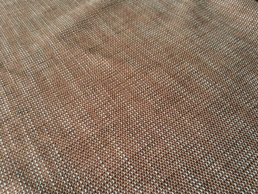 Рогожка Фэнси Азур бирюзово-коричневая