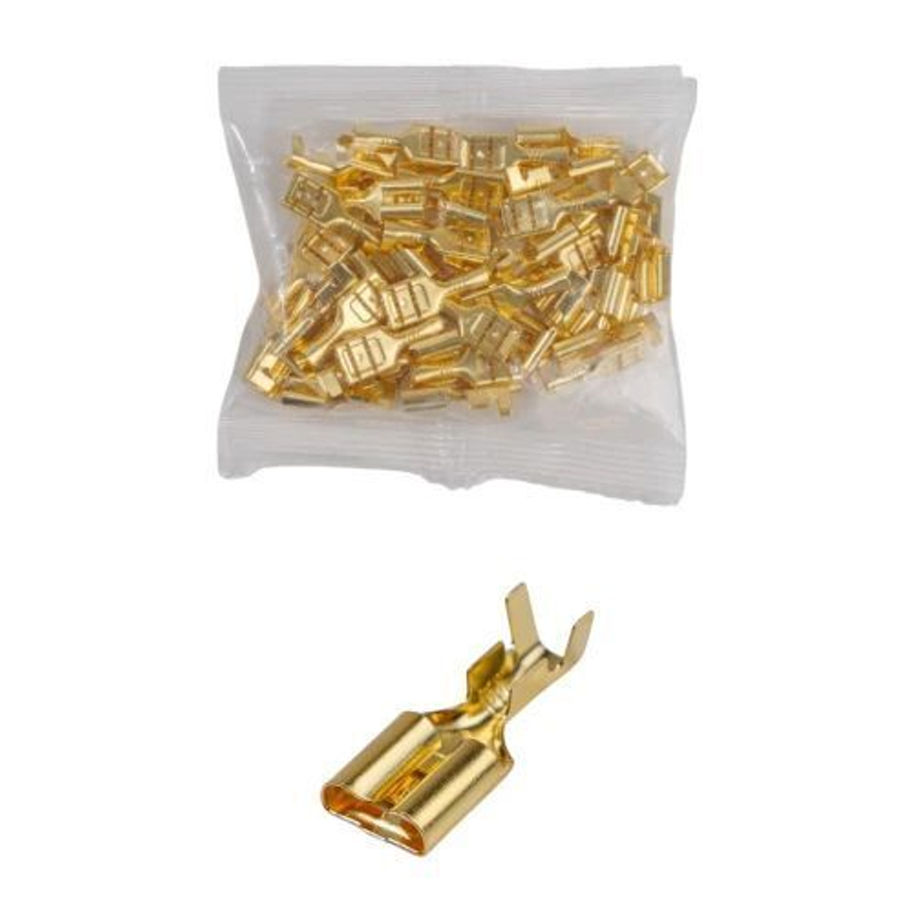 Клемма плоская 6.3мм (F) - 50 шт