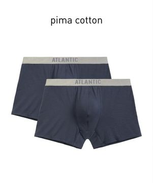 Трусы мужские боксеры (2шт), Atlantic 2BMH-012, графитовый