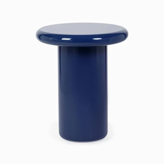 Кофейный стол Stewart Ø46х55 см, синий глянец