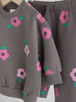 Свитшот и спортивные брюки в комплекте для малышей Next B77-493, Серый