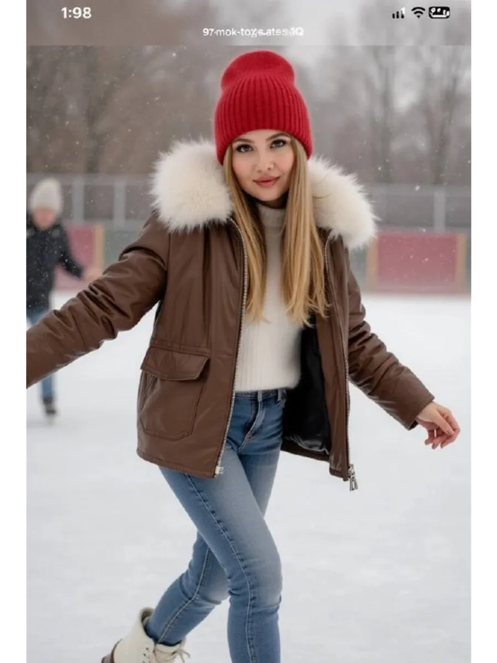 шапка ангора зимняя пушистая вязаная модная