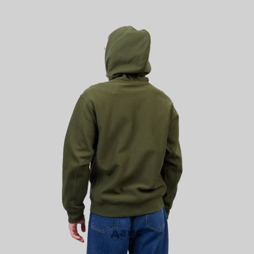 Толстовка мужская Carhartt WIP Hooded American Script артикул:I028279_tarragon - купить в магазине Дайс