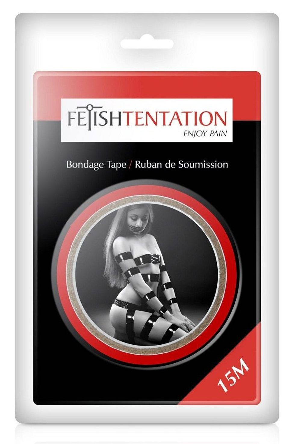 Fetish Tentation Красный скотч для фиксации, 15 метров