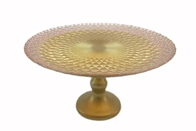 Тарелка на ножке 28см «Барокко голд»