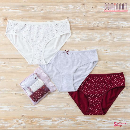 Трусики женские DOMINANT 55000-32, FULL BRIEF, 3 шт. в уп.