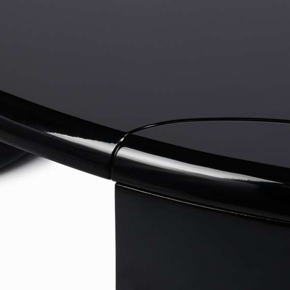 Кофейный стол Drew 119х108 см, черный глянец