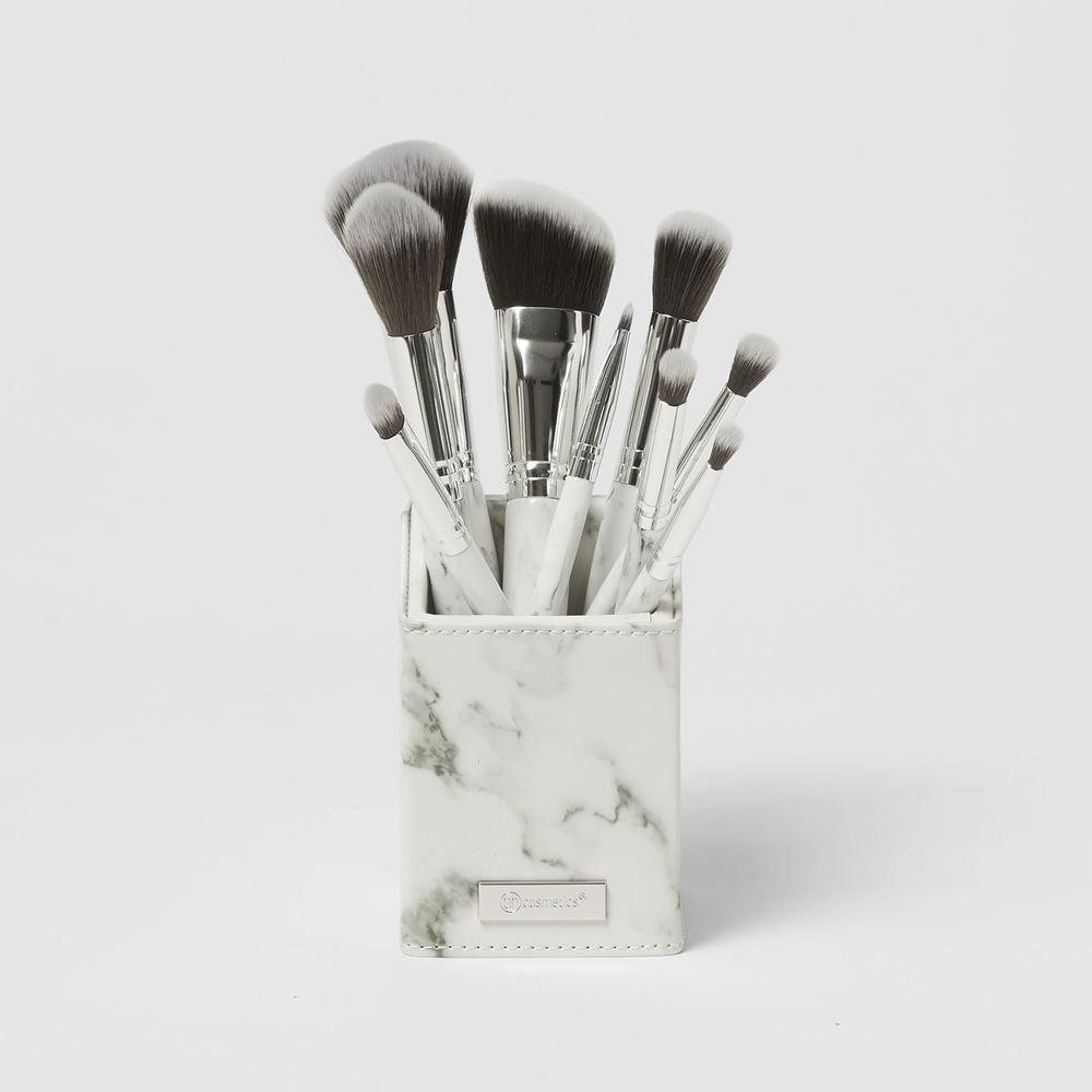 BH Cosmetics White Marble 9 piece brush set