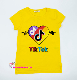 футболка TIK TOK сердце 2586