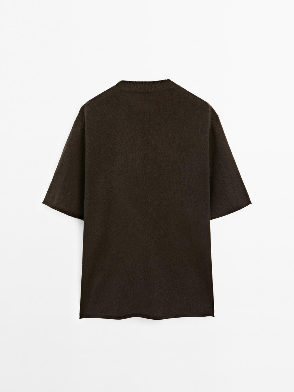 Massimo Dutti Свитер оверсайз из 100% кашемира, коричневый