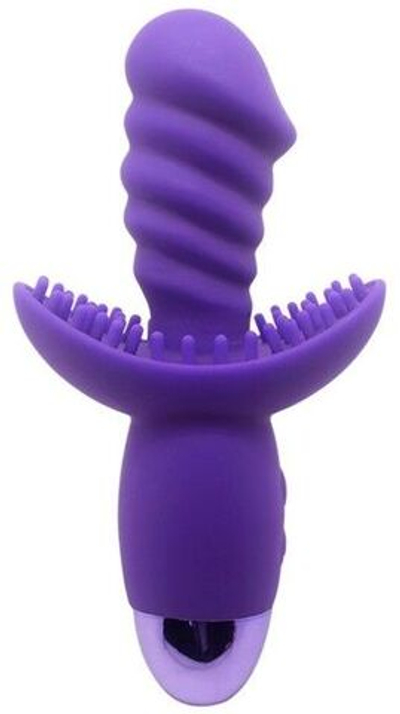 Фиолетовый вибратор INDULGENCE Rechargeable Wild Ride - 16,5 см. (Цвет: фиолетовый)