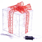 Фигура светодиодная «Подарок» 23 см, 30 ламп LED, IP-65, Белый/красный