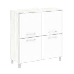 Yalta Шкаф квадратный LT.SD-1.2 R white Снежная Патина/Стекло White 1098*452*1168