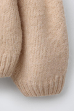 ZARA ЖАККАРДОВЫЙ СВИТЕР С УЗОРОМ «СЕРДЦА», ЭКРЮ