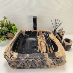 Раковина из окаменелого дерева Fossil Basin OD-02736 51*47*15 см