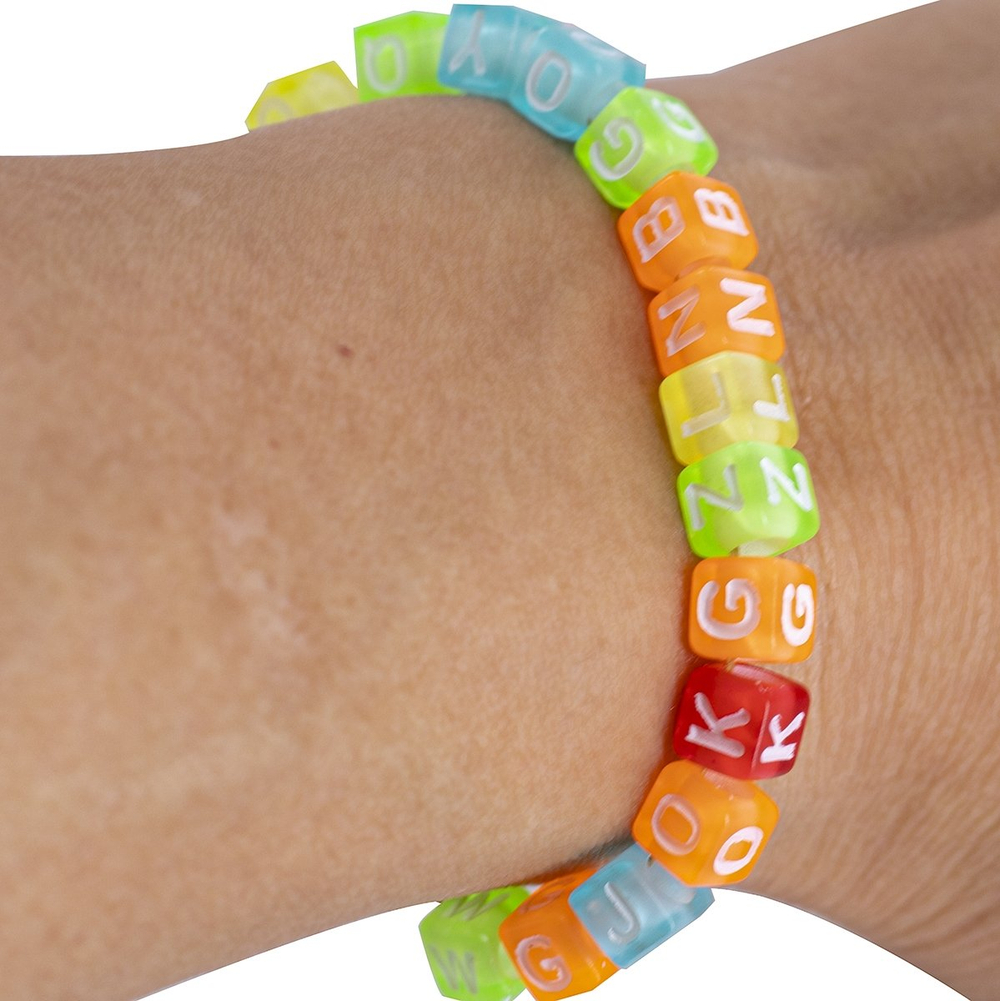 Ручка шариковая Alingar, "Космонавт 2", синяя, 0,7 мм, круглый прозрачный корпус с бусинами, ассорти, карт. уп.