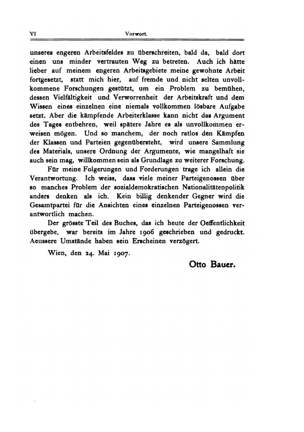 Die Nationalitätenfrage Und Die Sozialdemokratie | O. Bauer