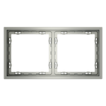 Рамка пластиковая VOLTUM S70 на 2 поста, (сталь)
