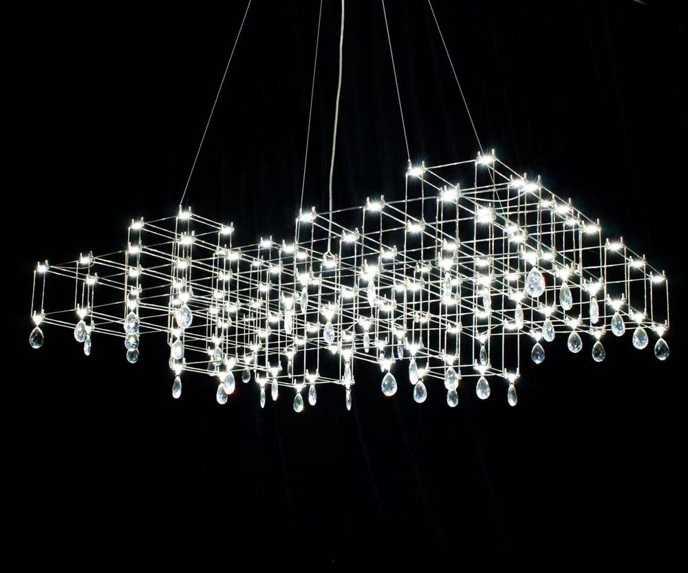 Люстра димм. Галанта хром w120*75 h450 Led  Osram 136*0,5W (3000-6000K) с пультом ДУ
