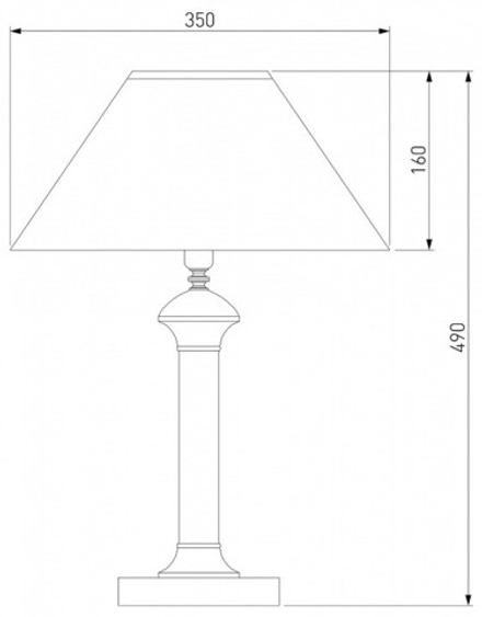 Настольная лампа декоративная Eurosvet Majorka 008/1T GR (зеленый)