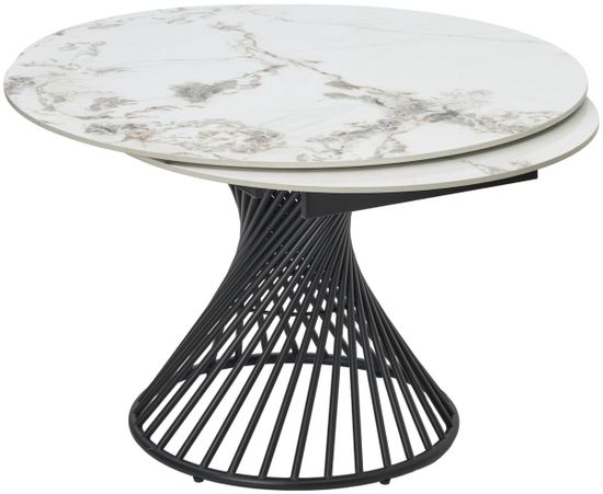 Стол BUENO 120 GLOSS GOLDEN JADE SOLID CERAMIC / BLACK