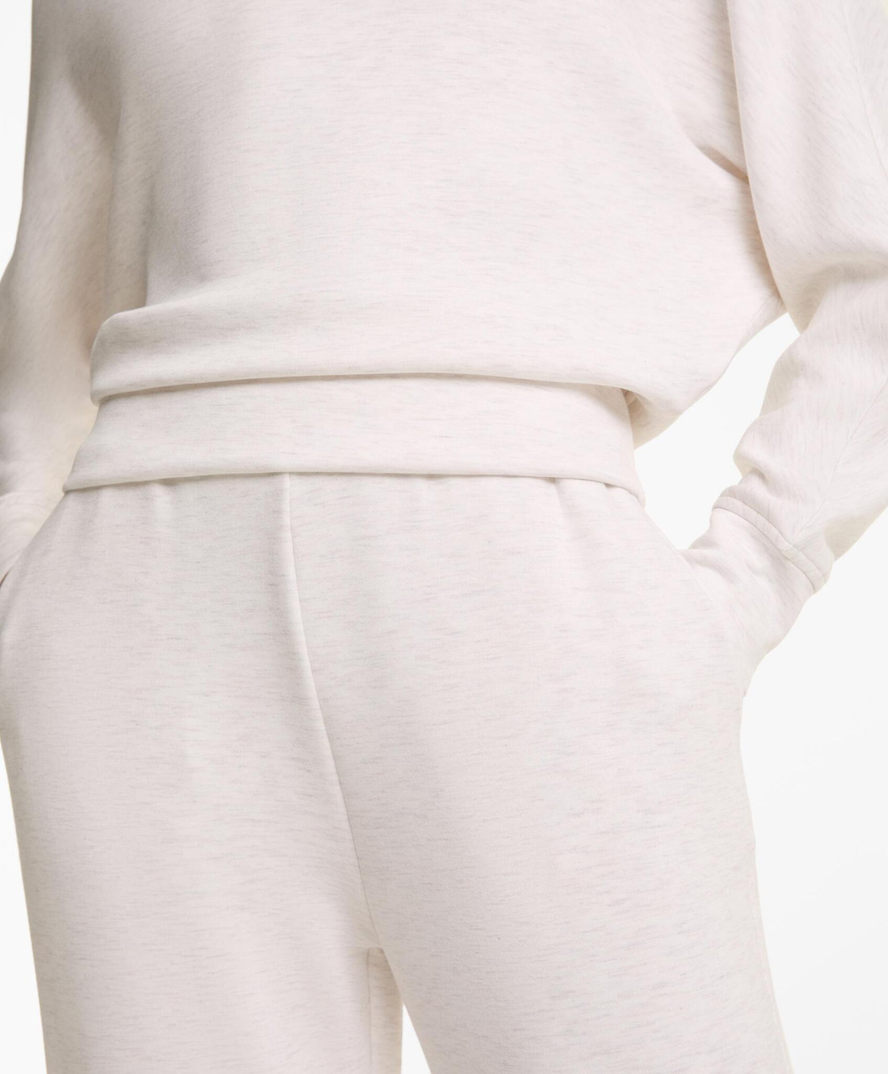 Oysho Толстовка укороченная с перекрещивающейся спинкой и модалом, меланж