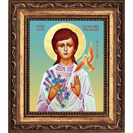 Вячеслав Крашенинников святой отрок. Икона на холсте.