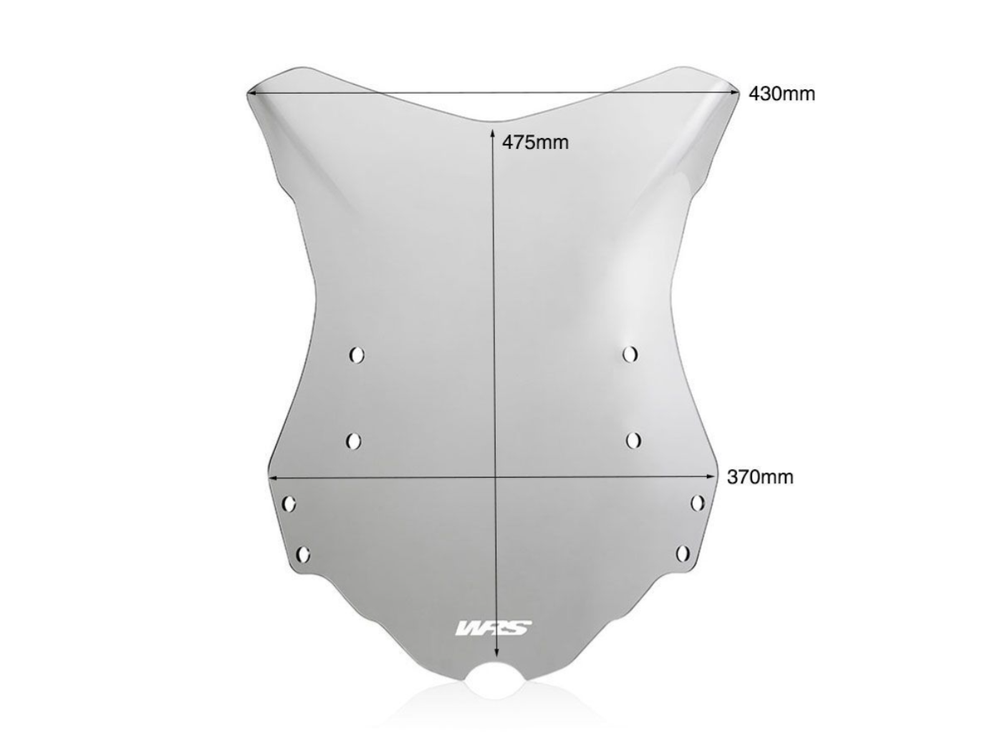 WRS Touring Ветровое стекло Benelli TRK 502 / TRK 502 X затемненное BE001F