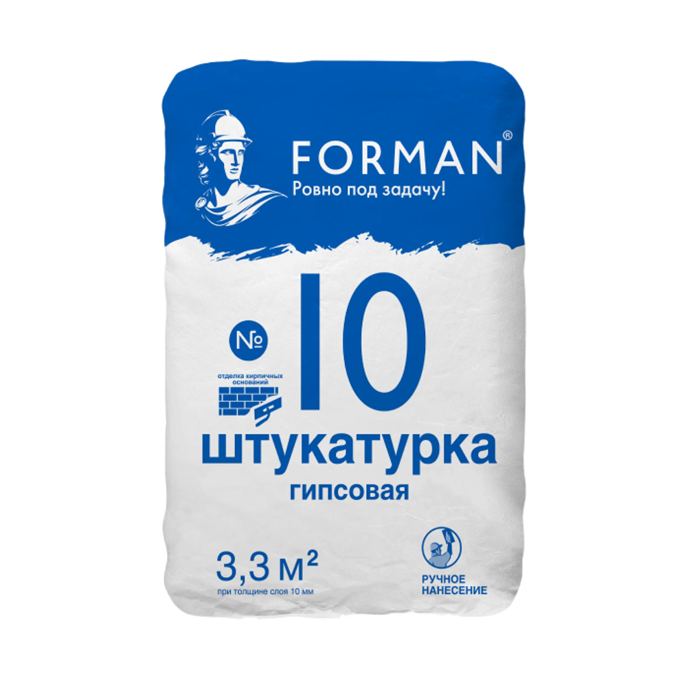 ФОРМАН 10 Professional Штукатурка гипсовая 30кг по низкой цене