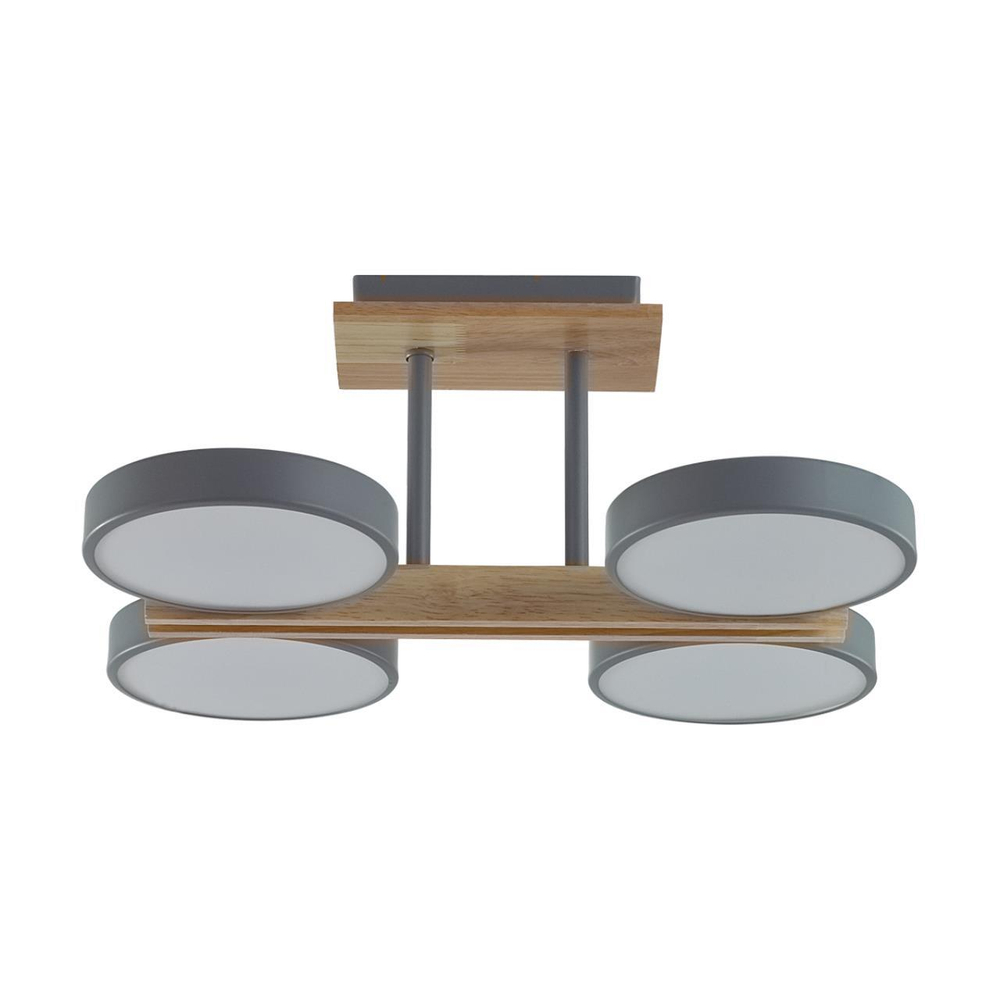 8031/72CL LEDIO LN25 264 серый, дерево/металл, акрил Потолочный светильник LED 72W 3000-6000К 220V PLATO